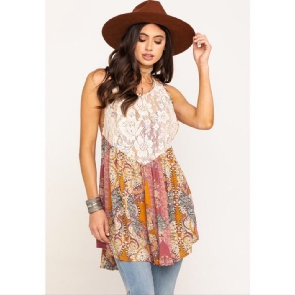 NWT Free People Count Me In Trapeze Tunic Small